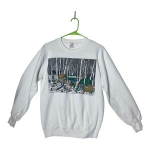Vintage Jerzees Sweatshirt Girl Scouts Camping 1990 Gallery 444 Women's Size Med